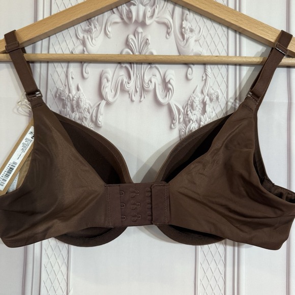 Skims Smoothing Intimates Full Coverage Lightly Lined Bra Sz 34A Cocoa NWT $54 - Picture 6 of 9